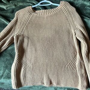 GAP sweater, dark tan, woven